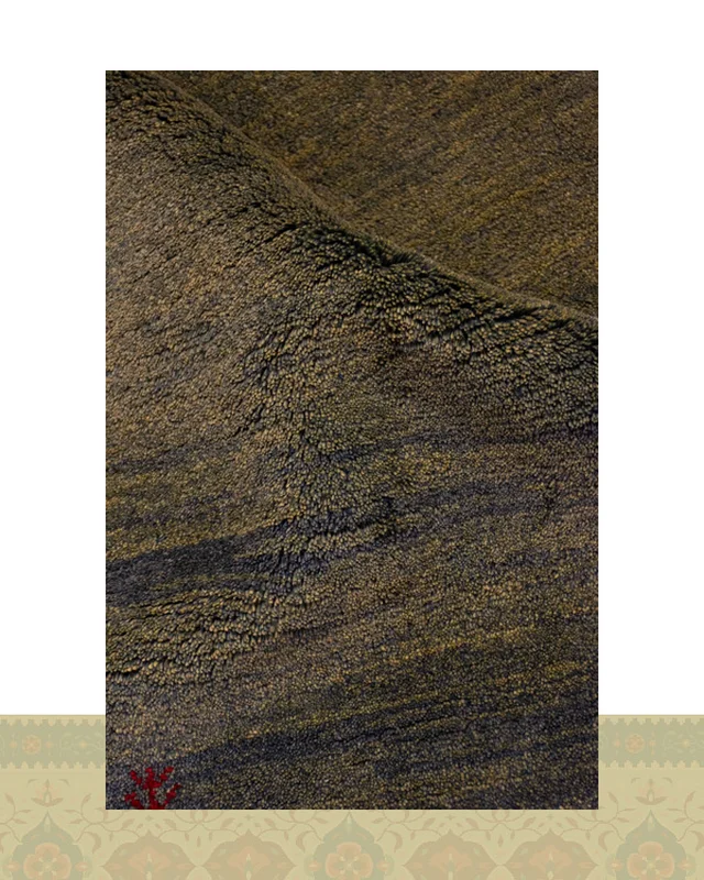 ارسالی مستقیم گبه دستباف قشقایی سبز سه متری کد 2346 (192 در 143) از ایران