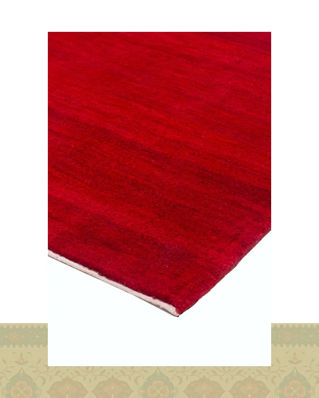 خرید گبه دستباف قشقایی شش متری قرمز کد 2452 (277 در 200) ارزی