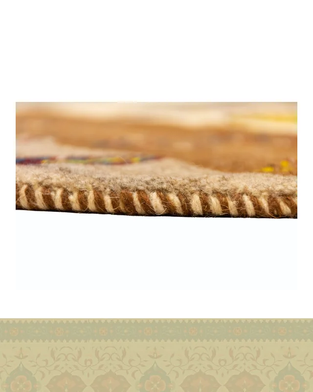 ارسال و فروش گبه دستباف قشقایی گرد کد 2415 (60 در 60) در خارج از کشور