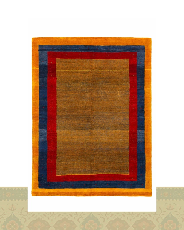 گبه دستباف قشقایی سه متری ریزباف اعلا کد 2445 (196 در 149)