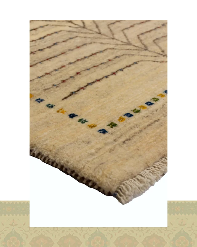 خرید گبه دستباف قشقایی ذرع چارک درخت زندگی کد 2440 (119 در 81) از ایران