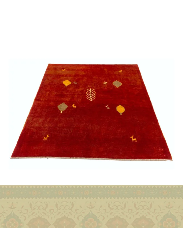 ارسال و فروش گبه دستباف قشقایی سه متری روناسی کد 2447 (198 در 150) در خارج از کشور