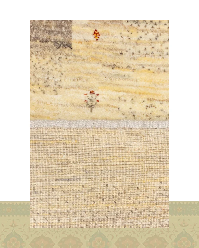 ارسال و فروش گبه دستباف قشقایی کرم طوسی چهار متری اعلا کد 2432 (237 در 165) در خارج از کشور