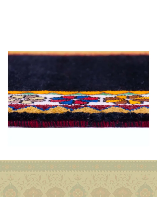 خرید گبه دستباف قشقایی شیر یک و نیم متری کد 2594 (155 در 109) ارزی