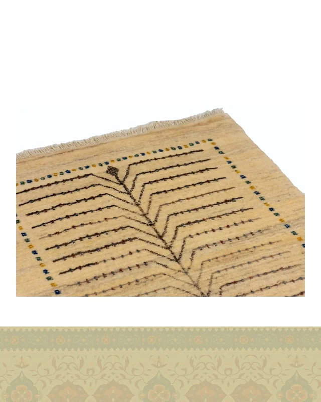 خرید گبه دستباف قشقایی ذرع چارک درخت زندگی کد 2440 (119 در 81) ارزی