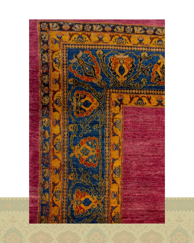 ارسال و فروش گبه دستباف قشقایی پرده ای چهار متری صورتی کد 2586 (250 در 167) در خارج از کشور