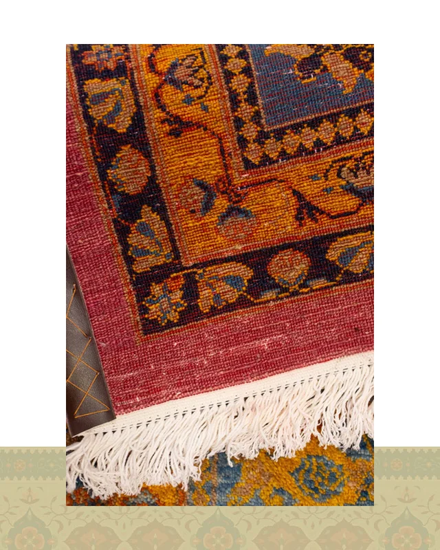 قیمت گبه دستباف قشقایی پرده ای چهار متری صورتی کد 2586 (250 در 167) در خارج ایران