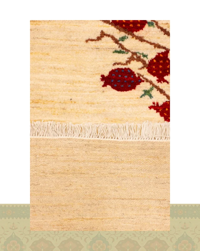 قیمت گبه دستباف قشقایی درخت انار چهار متری کد 2325 (223 در 162) در اروپا و آمریکا