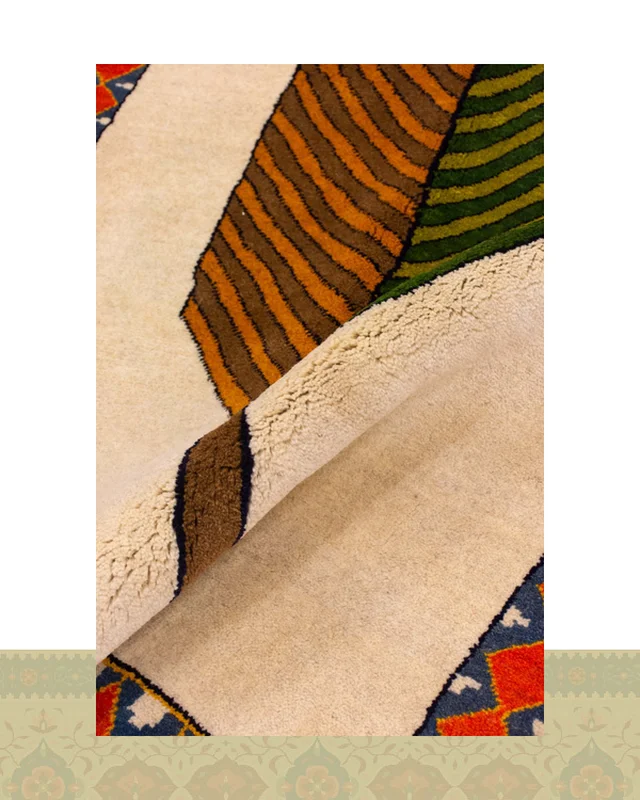 خرید گبه دستباف قشقایی درخت سرو سه متری کد 2446 (210 در 147) از ایران