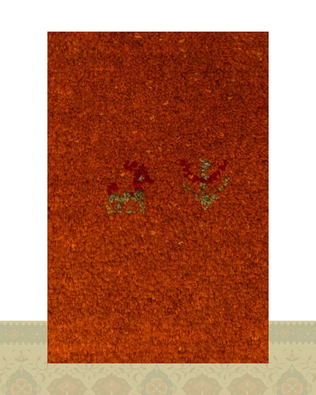 خرید گبه دستباف قشقایی سه متری خردلی کد 2344 (192 در 151) ارزی
