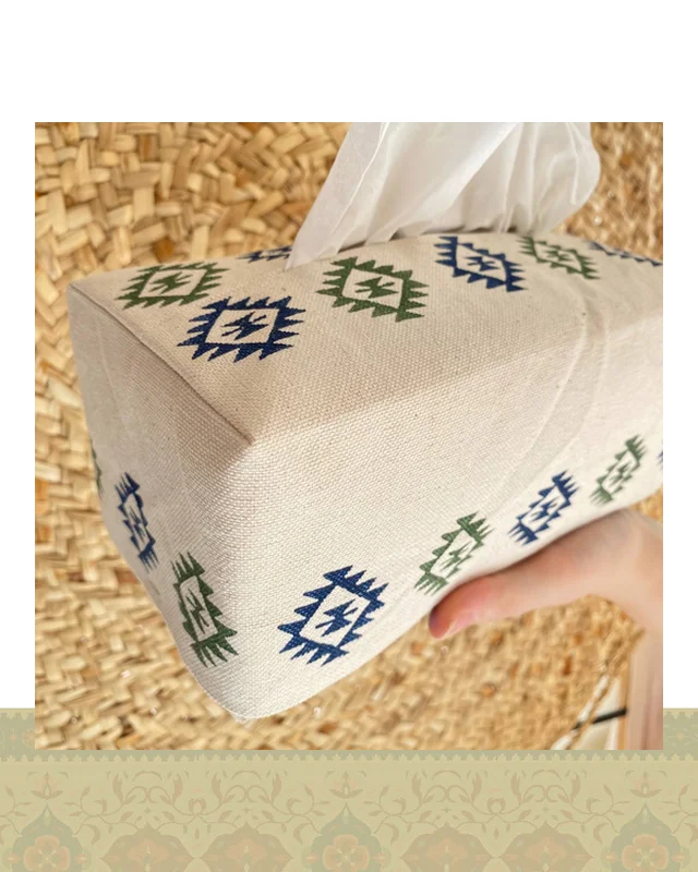 خرید جای دستمال کاغذی طرح خشتی  در اروپا و آمریکا
