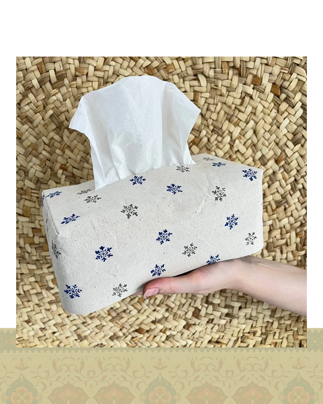 جای دستمال کاغذی طرح برف