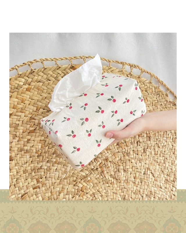 جای دستمال کاغذی طرح گل سرخ