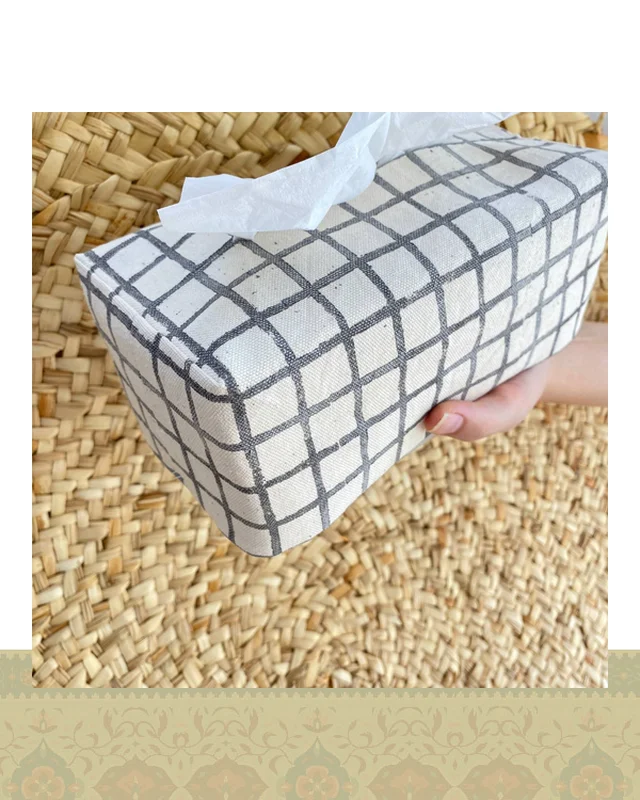 جای دستمال کاغذی طرح چهارخونه  در دیارلند