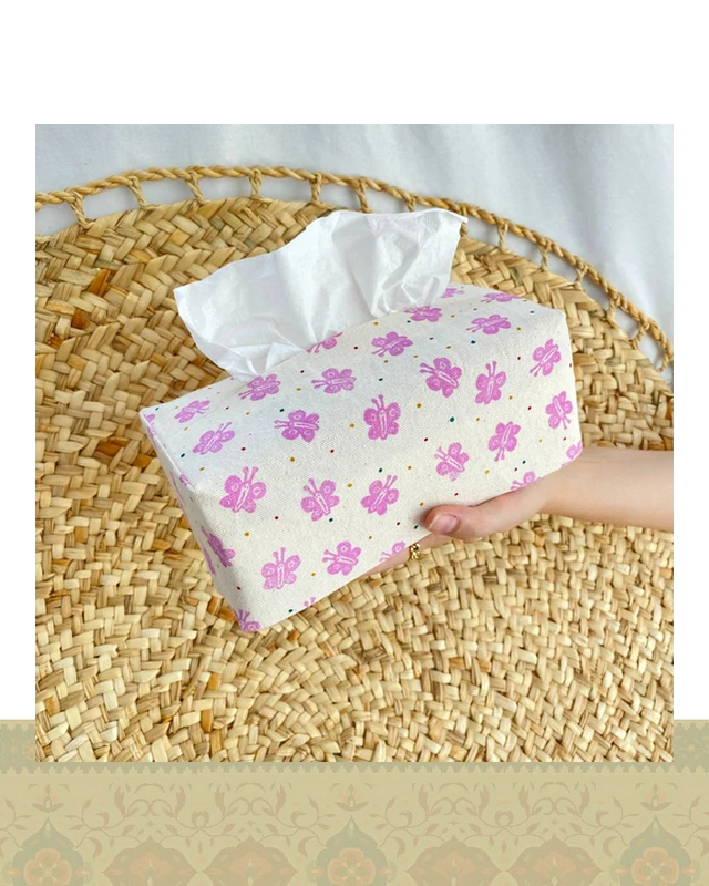 جای دستمال کاغذی طرح پروانه