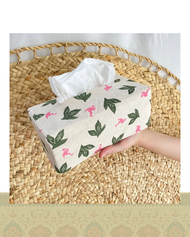 جای دستمال کاغذی طرح فلامینگو
