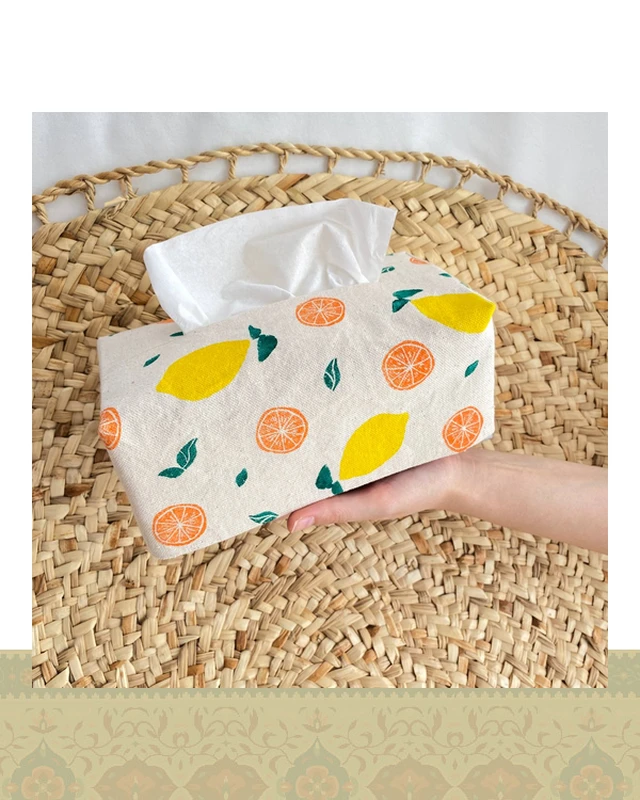 جای دستمال کاغذی طرح لیمویی