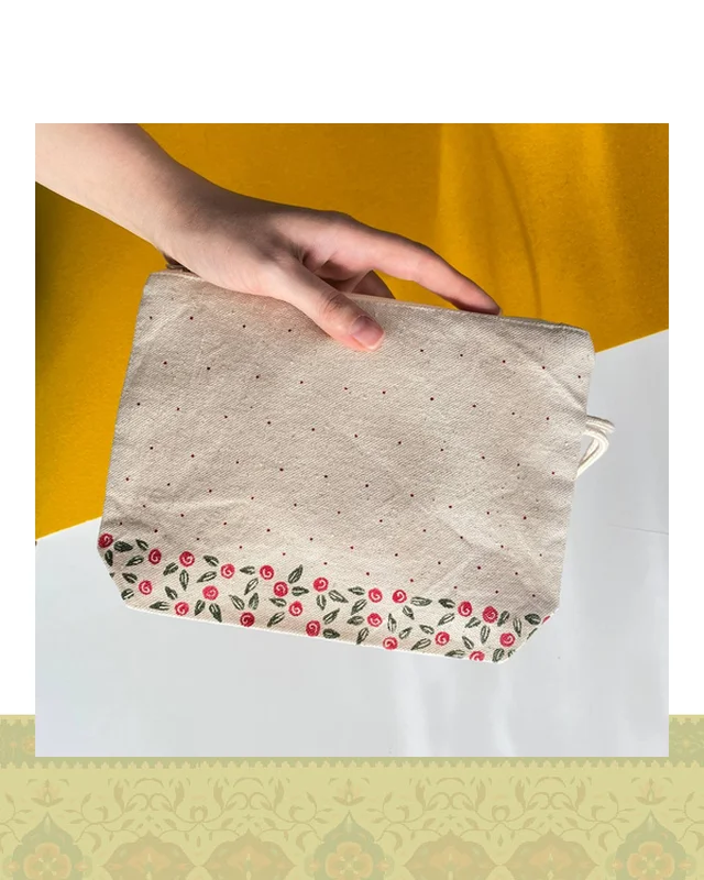 ارسال و فروش کیف پارچه ای کوچک طرح گل سرخ در خارج از کشور