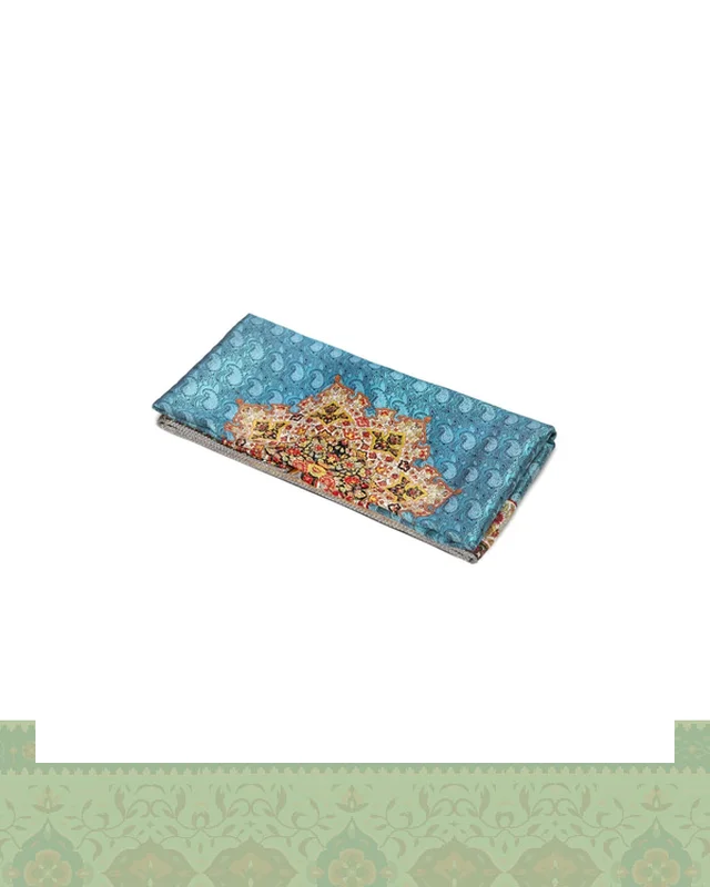 خرید سرویس ترمه ابریشم ۵ تکه طرح گلفرنگ ارزی