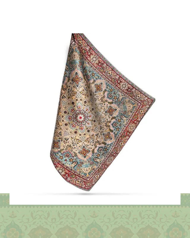 ارسال و فروش سرویس ترمه ابریشم ۵ تکه طرح کاشان در خارج از کشور