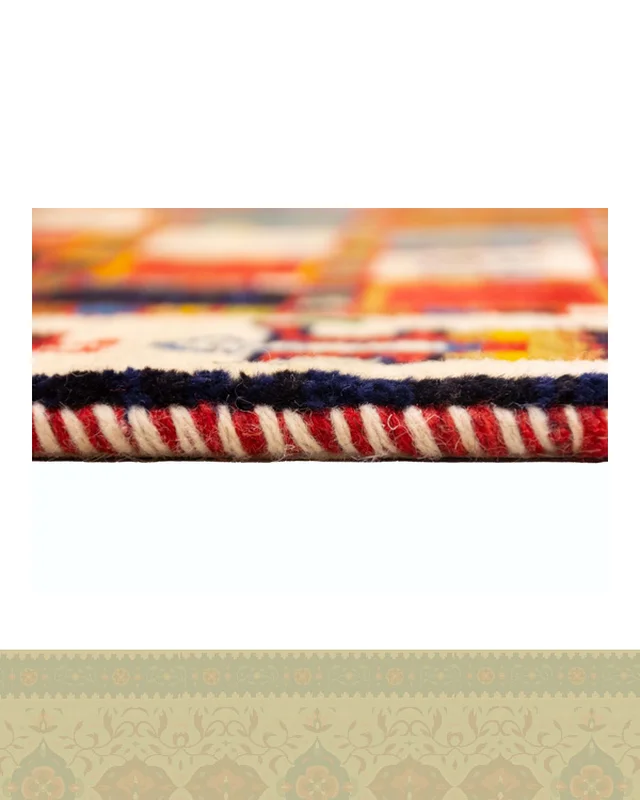خرید گبه دستباف قشقایی خشتی جشن قشقایی یک و نیم متر کد 2593 (160 در 102) در اروپا و آمریکا