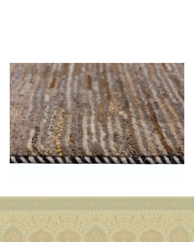 خرید گبه دستباف قشقایی چهار متری طوسی ساده مینیمال کد 2352 (237 در 166) ارزی