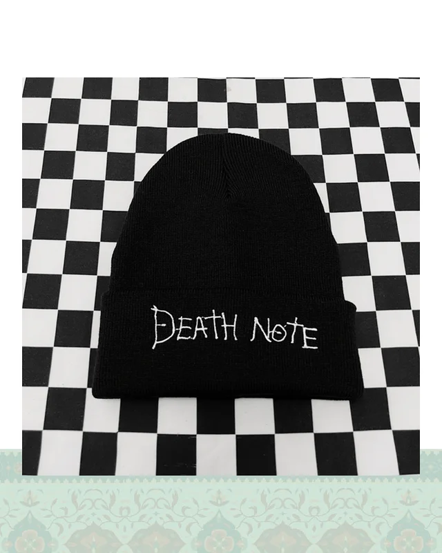 خرید كلاه گلدوزيdeath note مشكي در اروپا و آمریکا