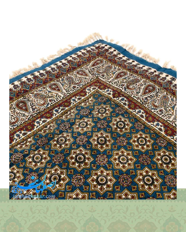سفره قلمکار فیروزه ای 120 سانتیمتری در دیارلند