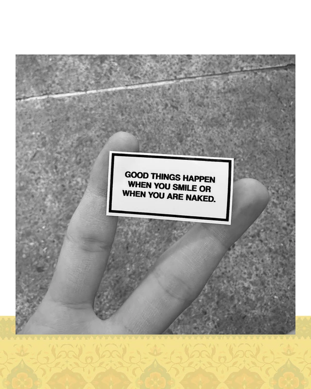 استيكر "good things"