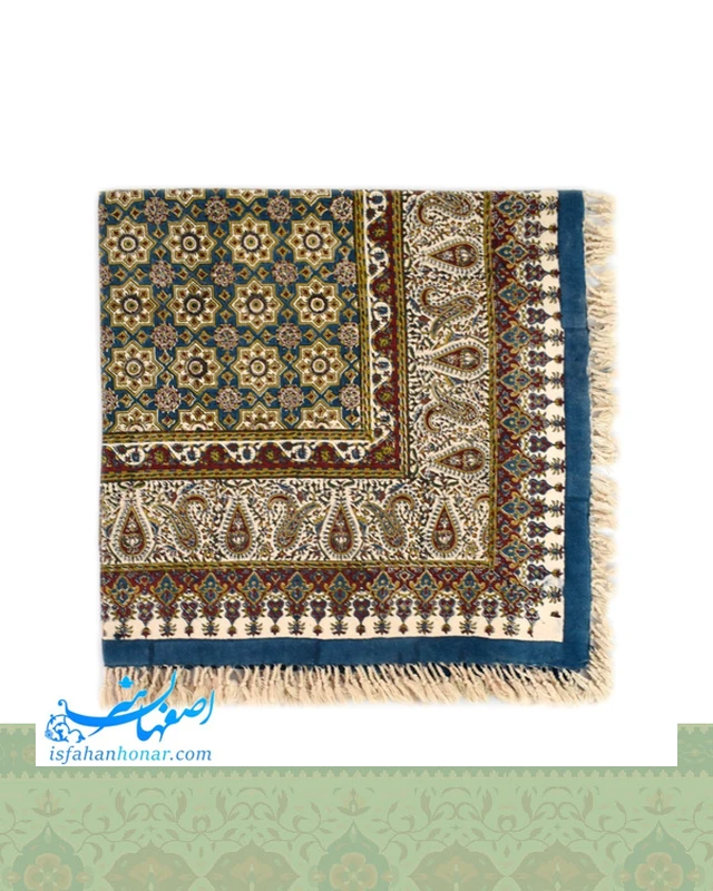 رومیزی قلمکار نفیس ابعاد 100×100 سانتیمتر