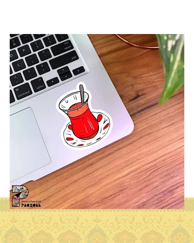 استیکر فنجان چای ایرانی  در دیارلند