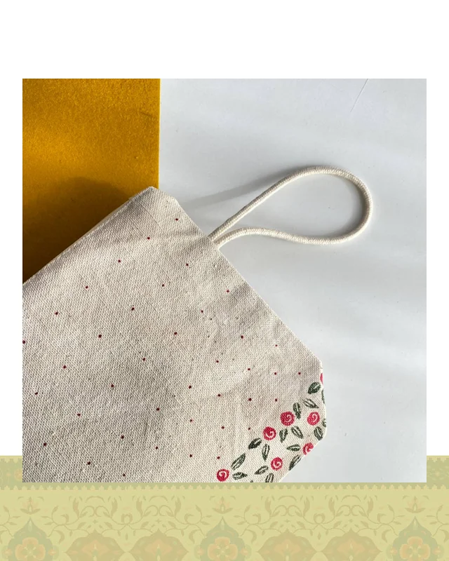 کیف پارچه ای کوچک طرح گل سرخ در دیارلند