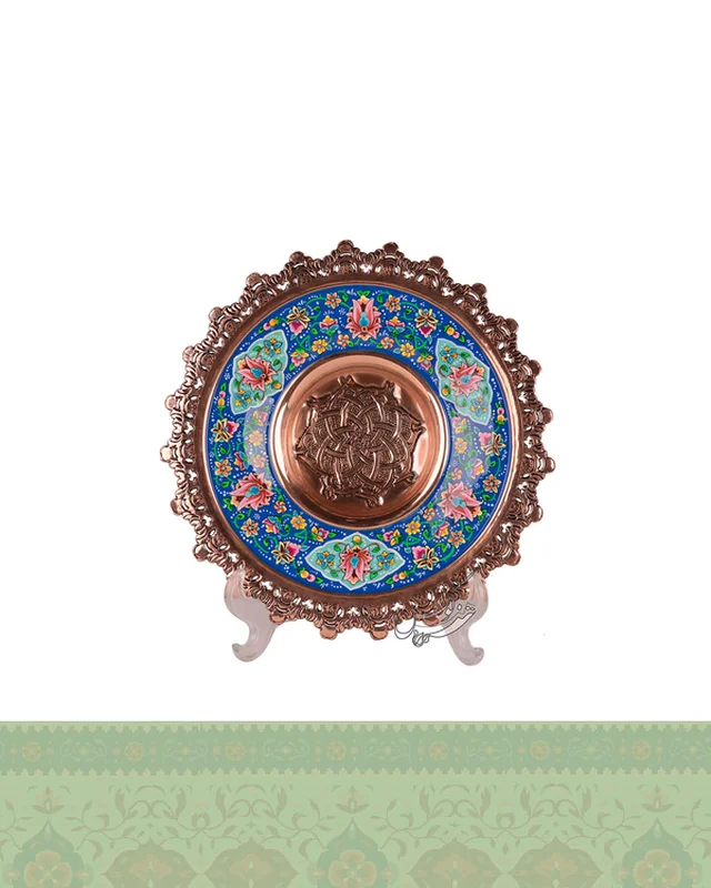ارسال و فروش ست بشقاب و گلدان مس و پرداز در خارج از کشور