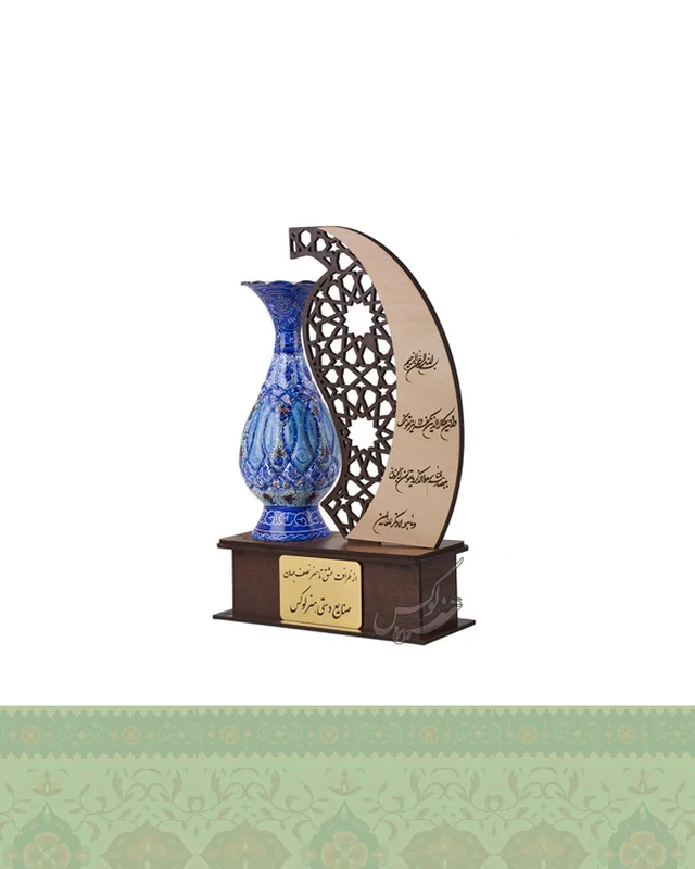 تندیس گلدان میناکاری مذهبی مدل مهر در دیارلند