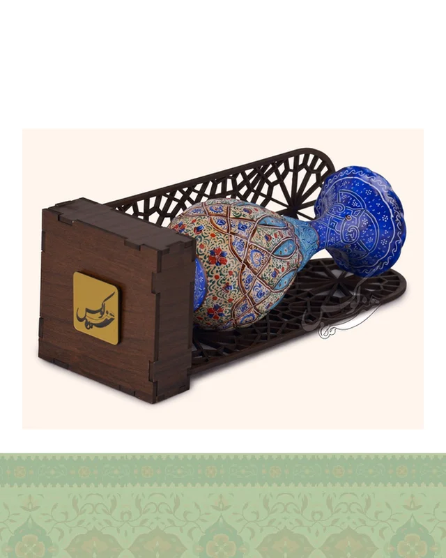 تندیس چوبی گلدان مینا 16 سانتی مدل غزال در دیارلند