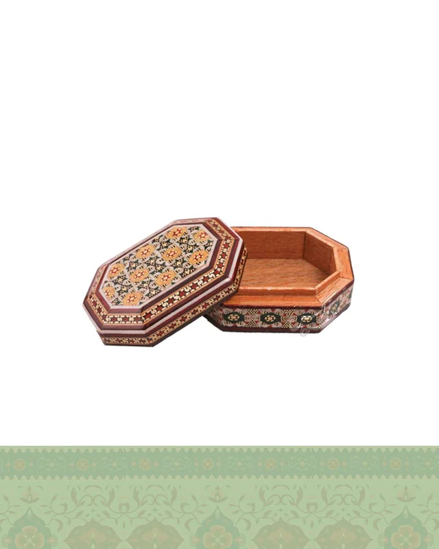 جعبه سکه 8ضلعی خاتم در دیارلند
