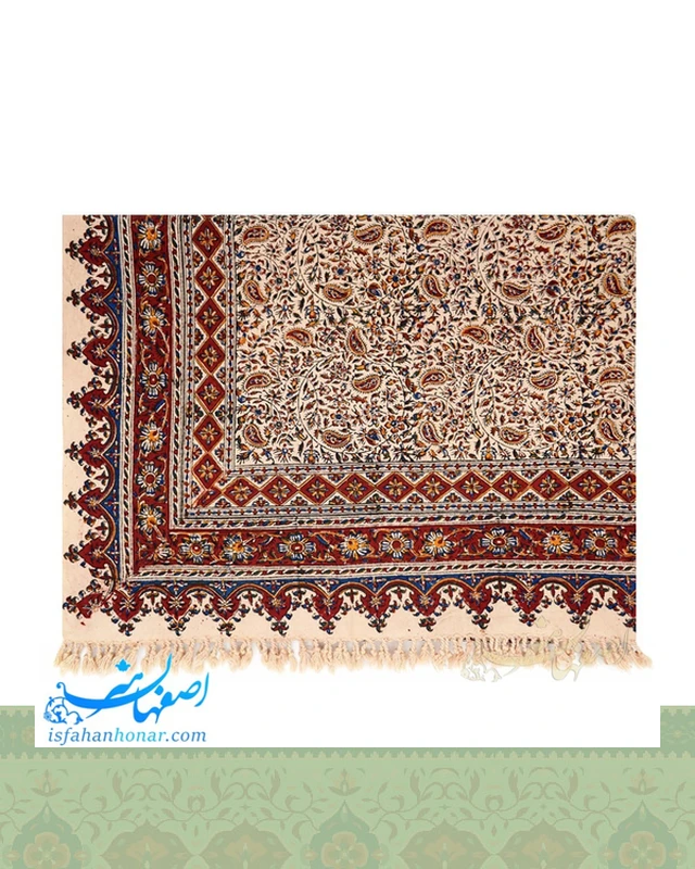 رومیزی شش نفره قلمکار ابعاد200×135 سانتیمتر