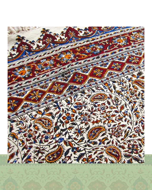 عکس رومیزی شش نفره قلمکار ابعاد200×135 سانتیمتر
