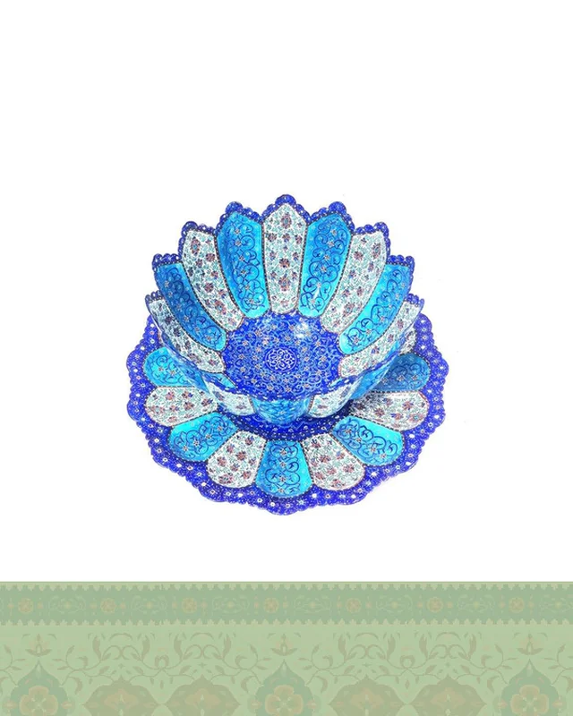 ارسال ست میوه خوری میناکاری  به خارج ایران