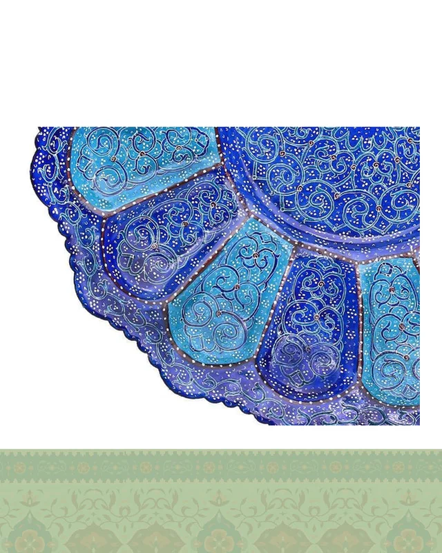 عکس ست میوه خوری میناکاری