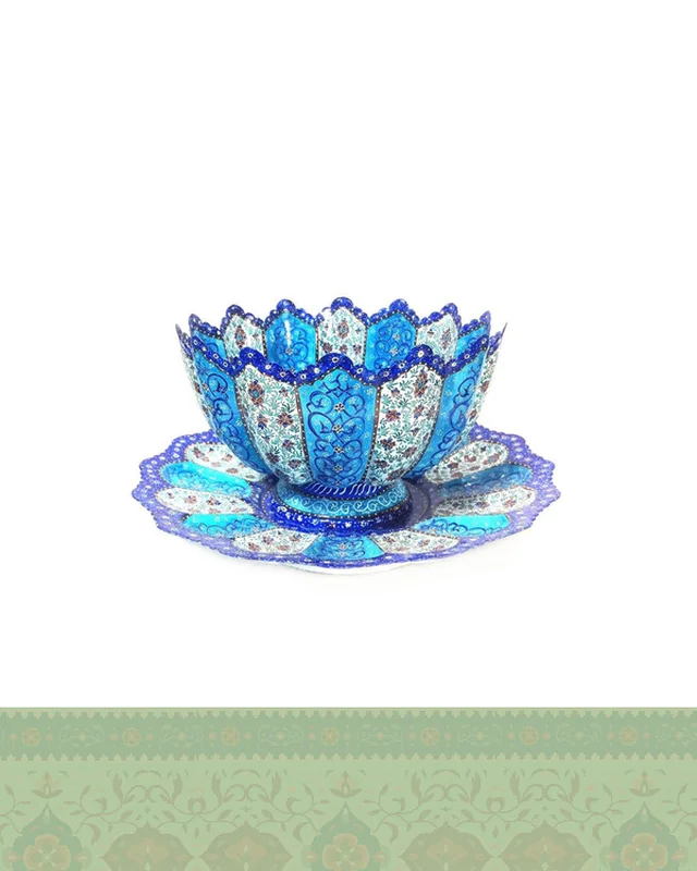 خرید ست میوه خوری میناکاری  از ایران