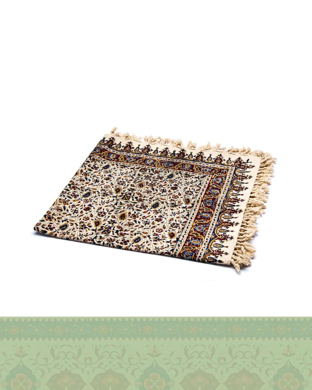 خرید سفره قلمکار طرح گل ریز سایز 100*100 در اروپا و آمریکا