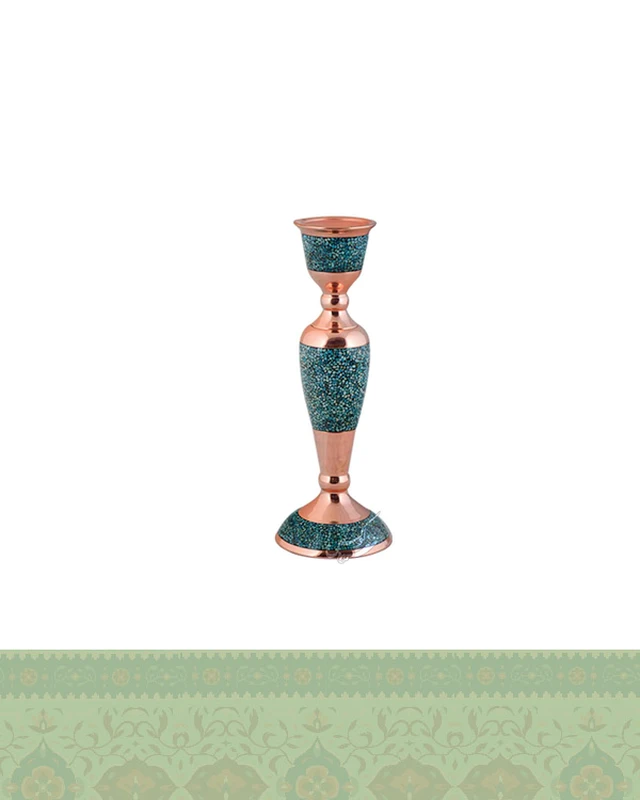 شمعدان فیروزه کوبی بزرگ