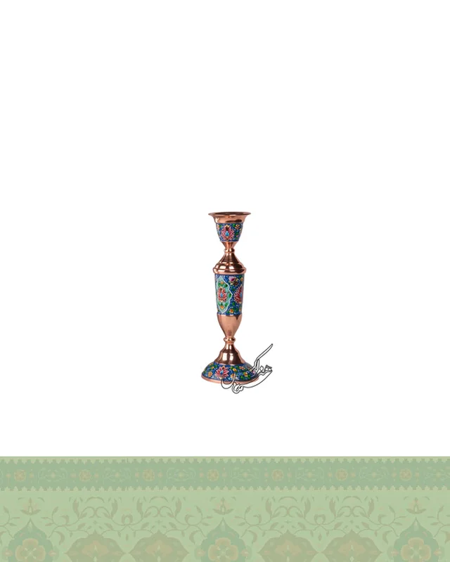 آینه و شمعدان مس و پرداز در دیارلند