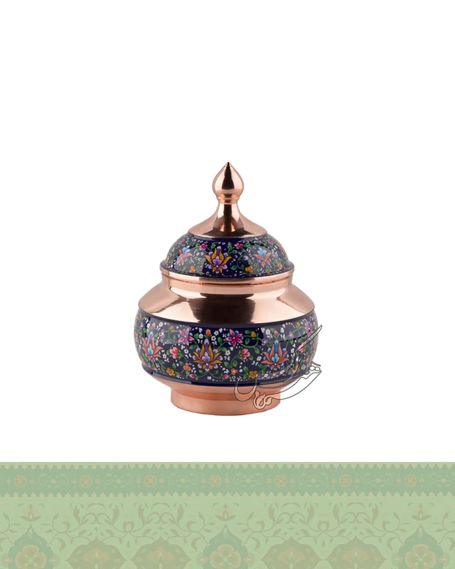 قندان مس و پرداز سایز متوسط