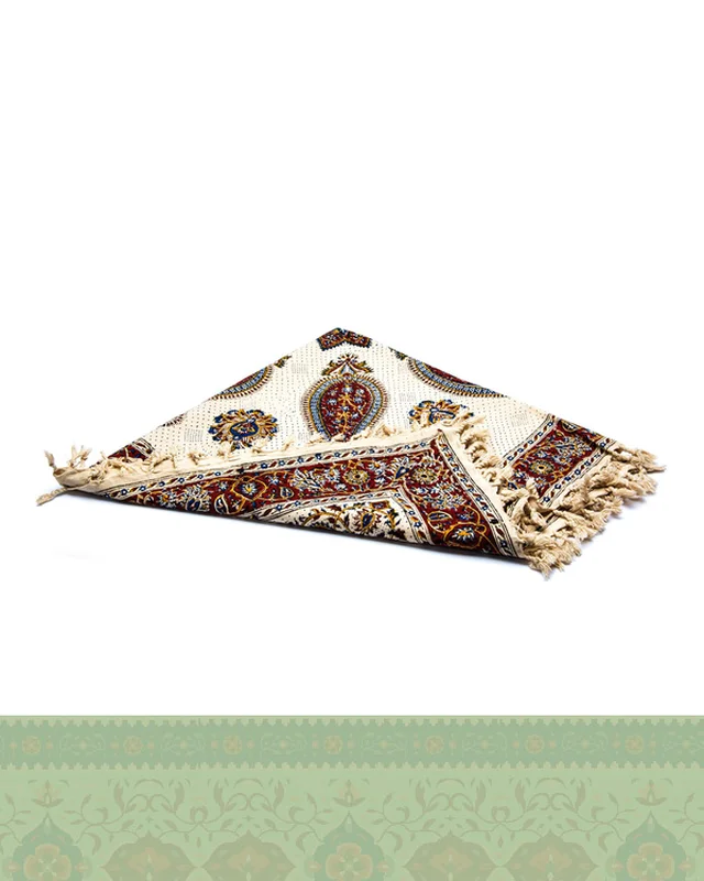 خرید سفره قلمکار طرح بته جقه سایز 80*80 در اروپا و آمریکا