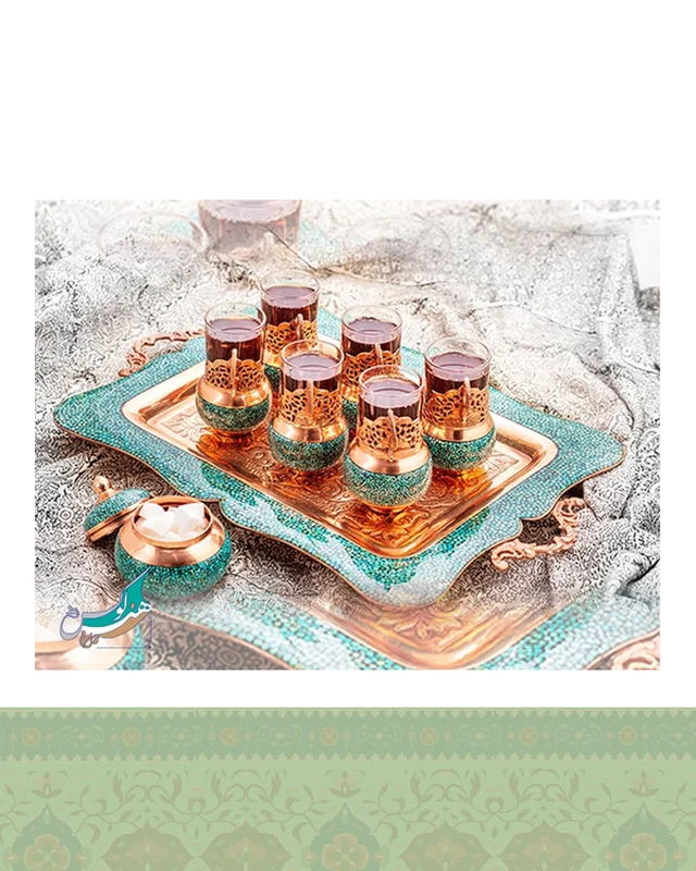 سرویس چای خوری فیروزه کوبی اصفهان در دیارلند