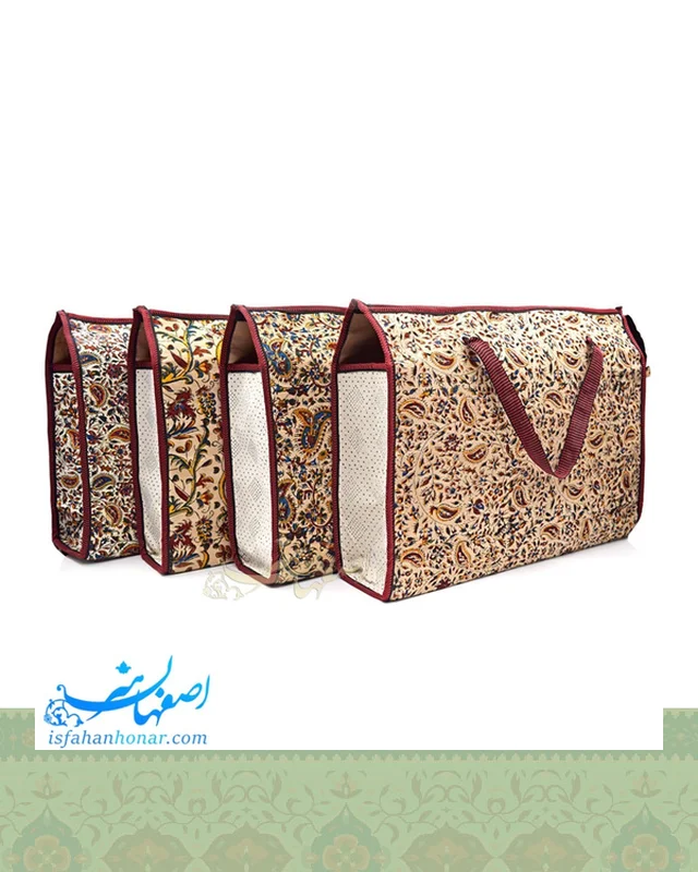 ارسال و فروش کیف دستی هدیه قلمکار زیپ دار ابعاد 34×44 سانتیمتر در خارج از کشور
