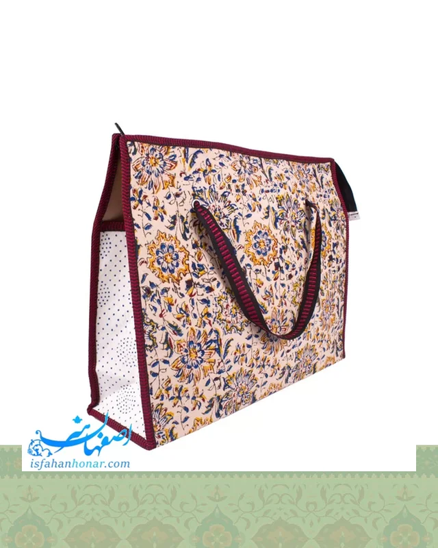 خرید کیف دستی هدیه قلمکار زیپ دار ابعاد 34×44 سانتیمتر در اروپا و آمریکا