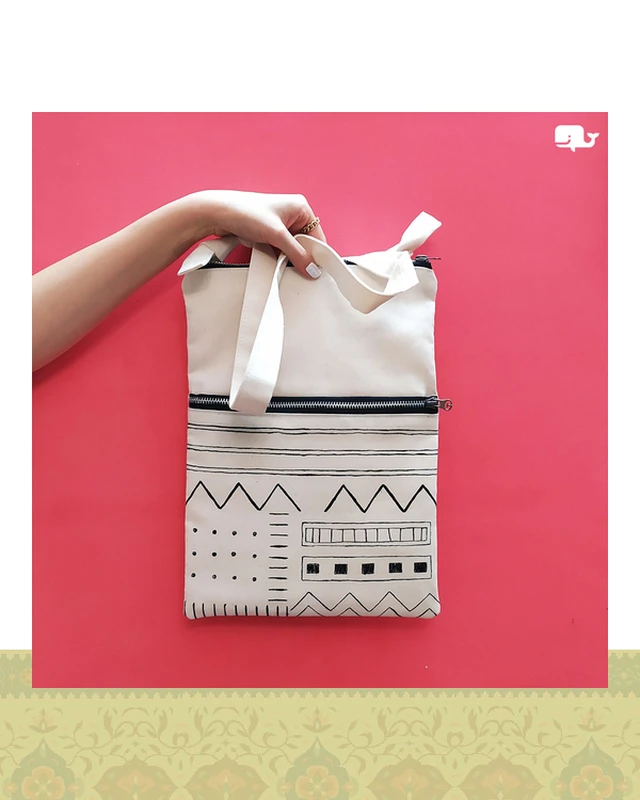کیف پارچه ای طرح طبیعت